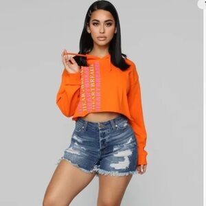 Fashion nova right of passage distressed Bermuda shorts size 3